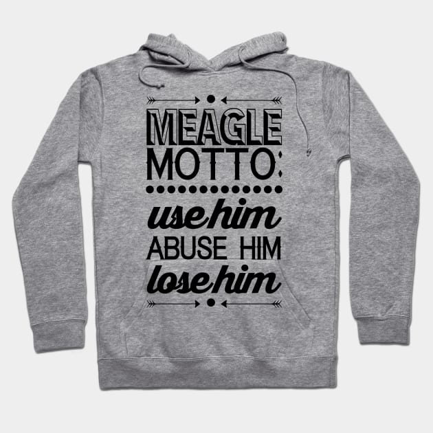 Parks and Recreation - Meagle Motto! Hoodie by AquaDuelist